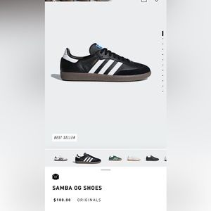 Samba OG sneakers in black (5.5M/6.5W) - fits size 7W foot